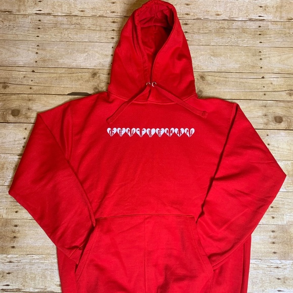 Gentleman Apparels Red Heartbreak Hoodie - Picture 1 of 1